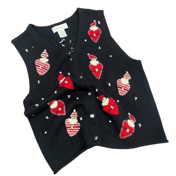 Vintage Susan Bristol Valentine’s Day Sweater Vest | Medium | Heart Design - Picture 5 of 5